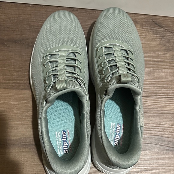 Skechers Bobs Hands Free Slip-Ins Arc Waves Womens Slip-On Walking Shoes - Picture 5 of 6